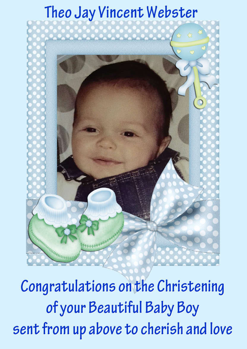 New Baby Boy Aperture Frame Card Front - card made with Crafty Bob's Card Creator