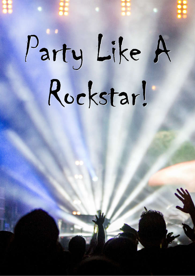 Rock Star Concert Card - card made with Crafty Bob's Card Creator