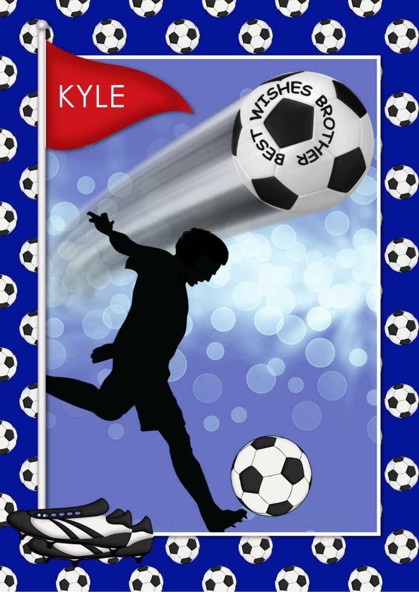 Football Wizard - card made with Crafty Bob's Card Creator
