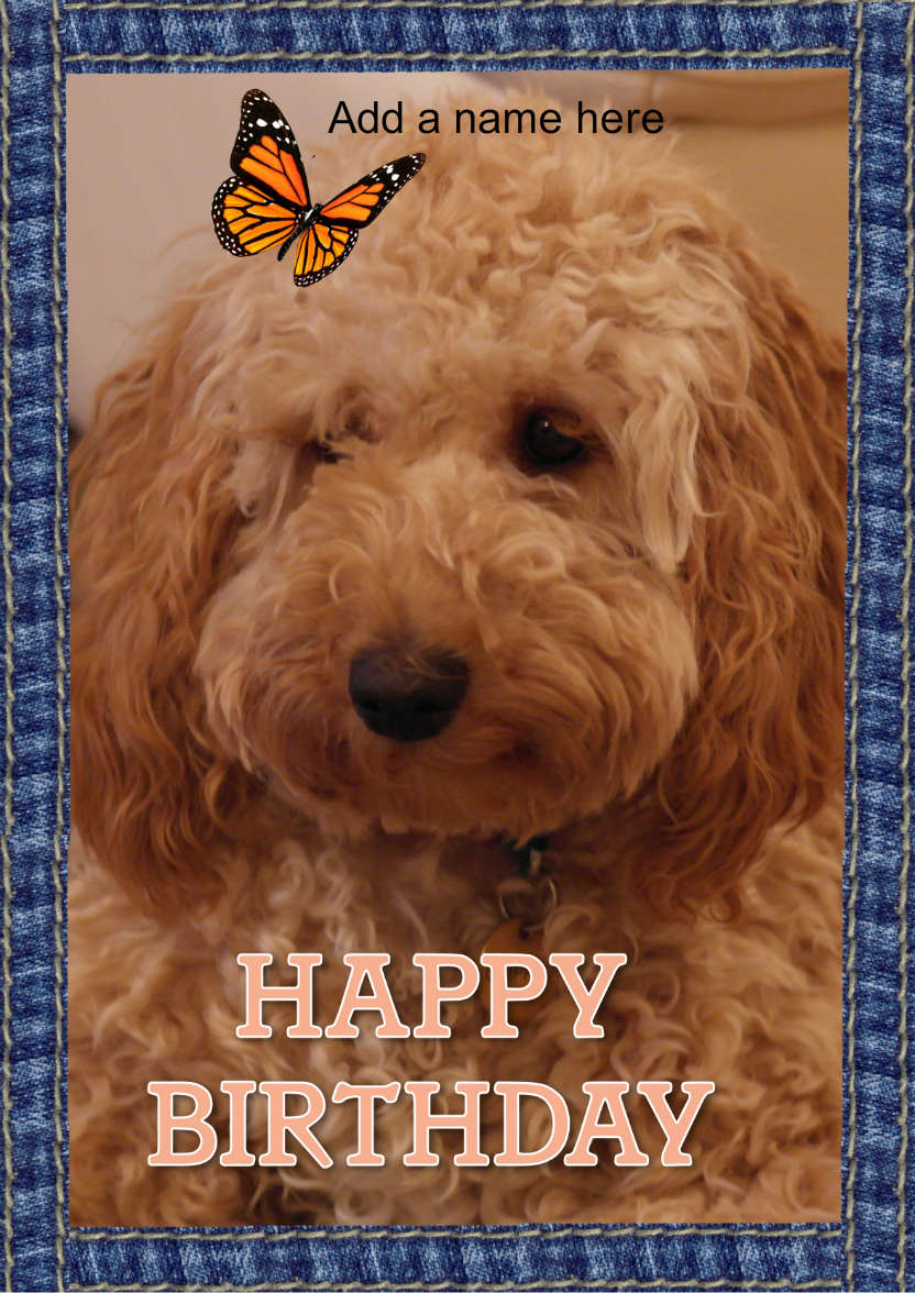 Cute Birthday - card made with Crafty Bob's Card Creator