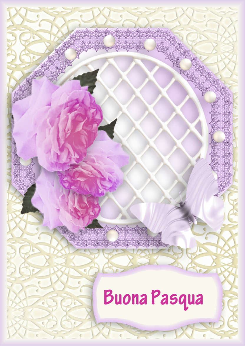 Rose Trellis - card made with Crafty Bob's Card Creator