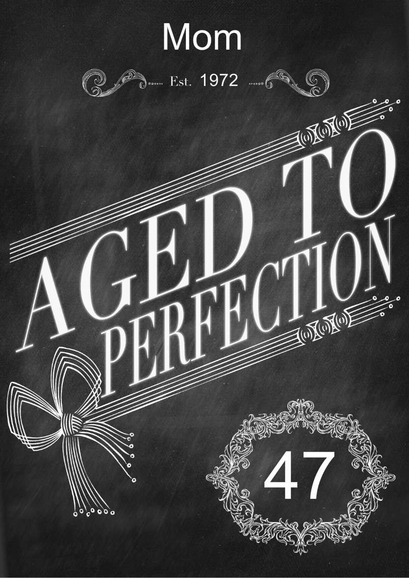 Aged to Perfection - card made with Crafty Bob's Card Creator