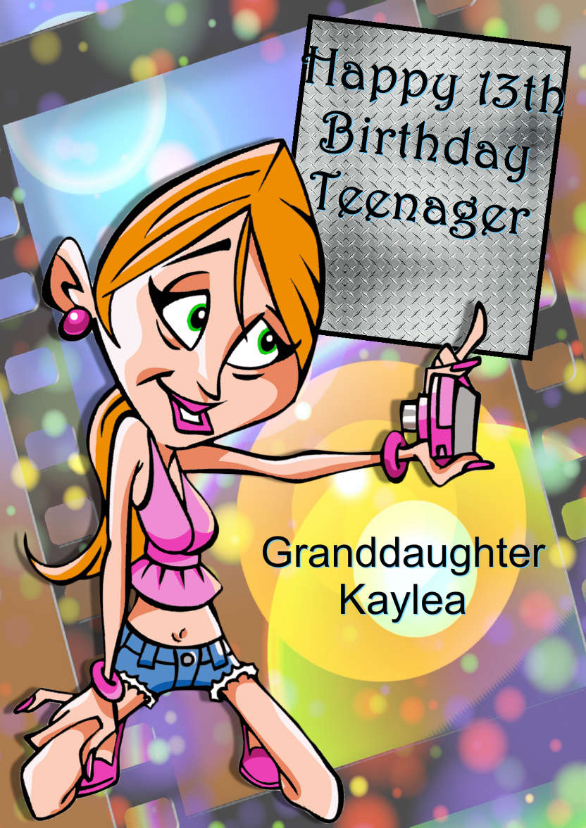 Selfie Queen Card - card made with Crafty Bob's Card Creator