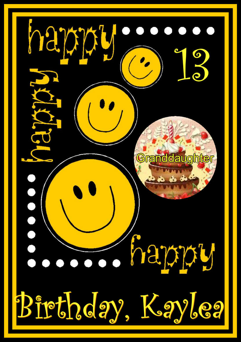 Happy Happy Happy Card Front - card made with Crafty Bob's Card Creator