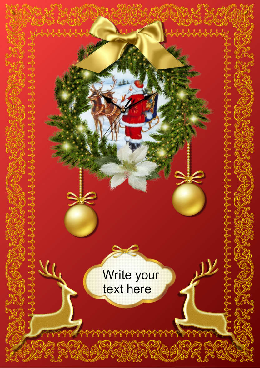 Christmas Time - card made with Crafty Bob's Card Creator