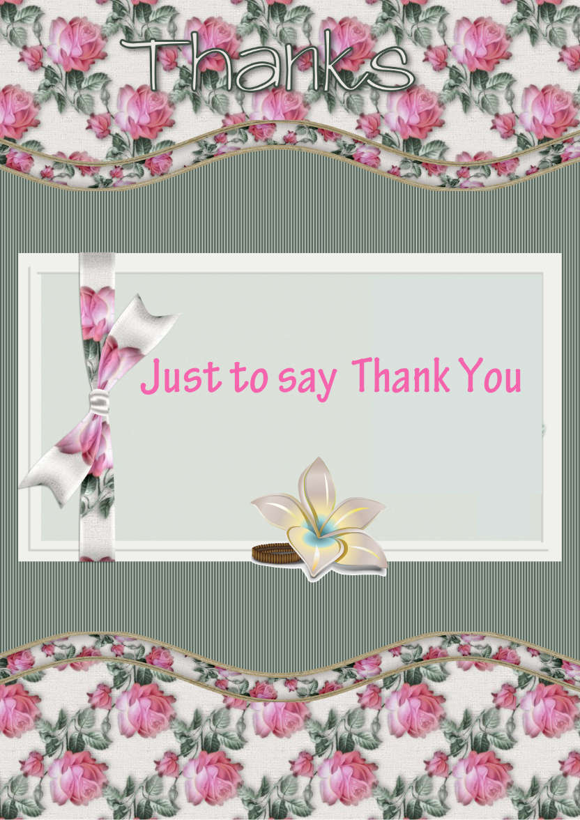 With Thanks - card made with Crafty Bob's Card Creator