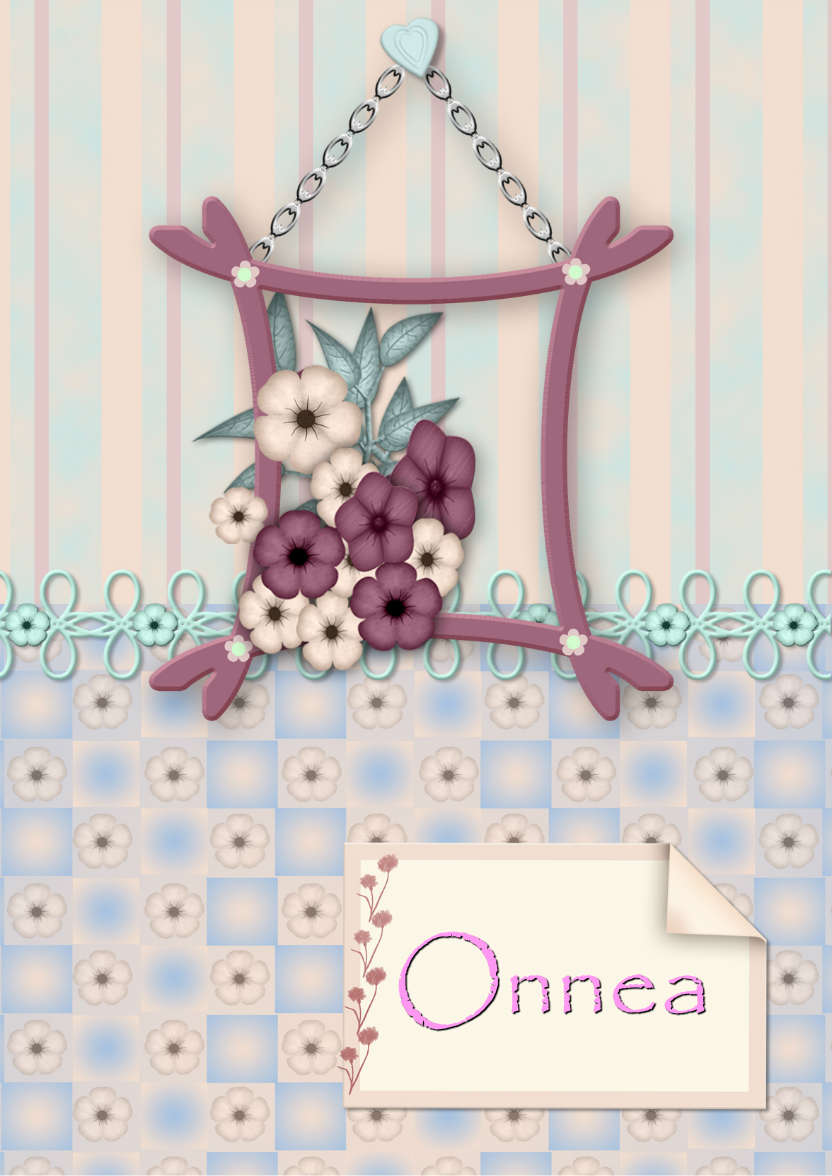 Framed Flowers - card made with Crafty Bob's Card Creator