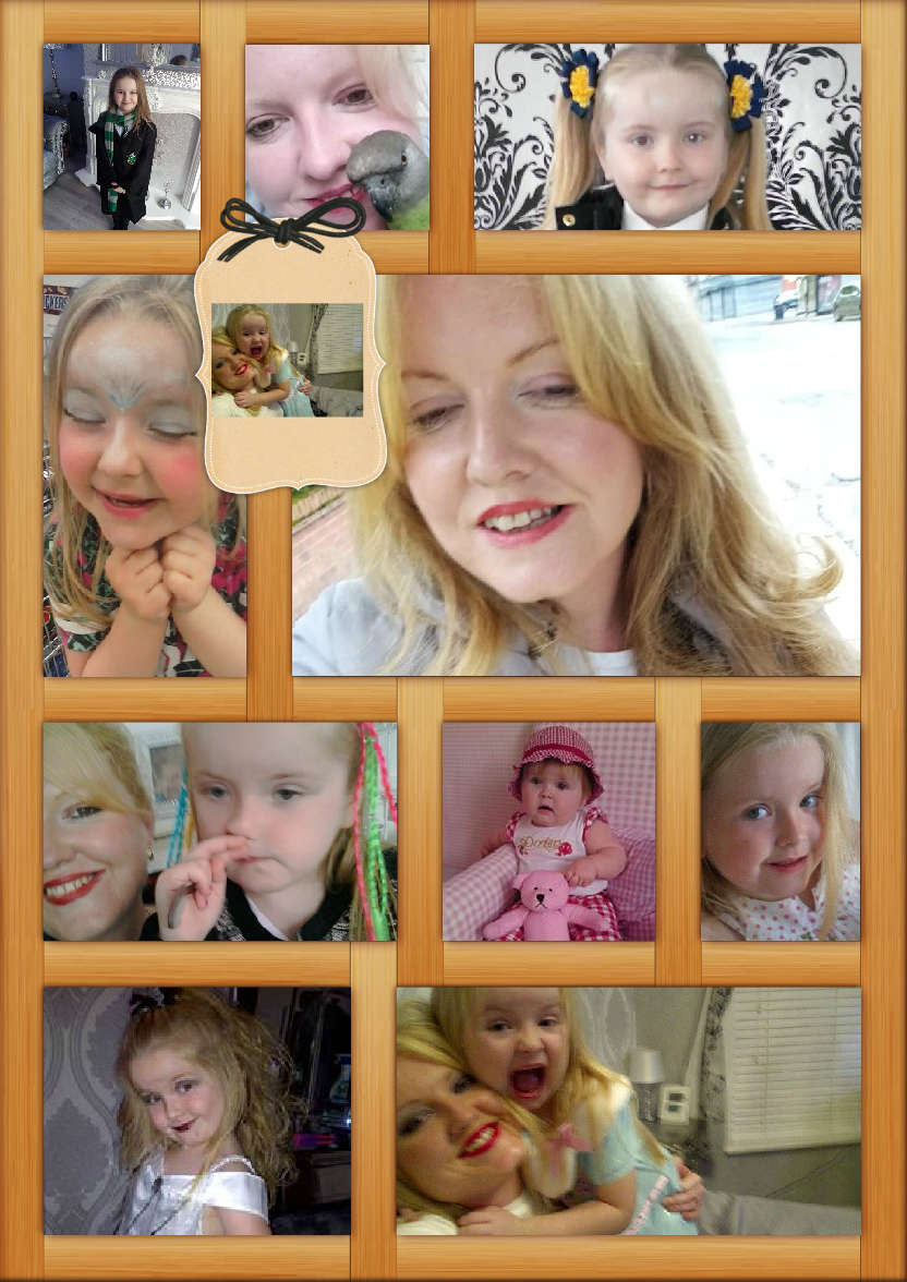 Wooden Collage Frame Card - card made with Crafty Bob's Card Creator