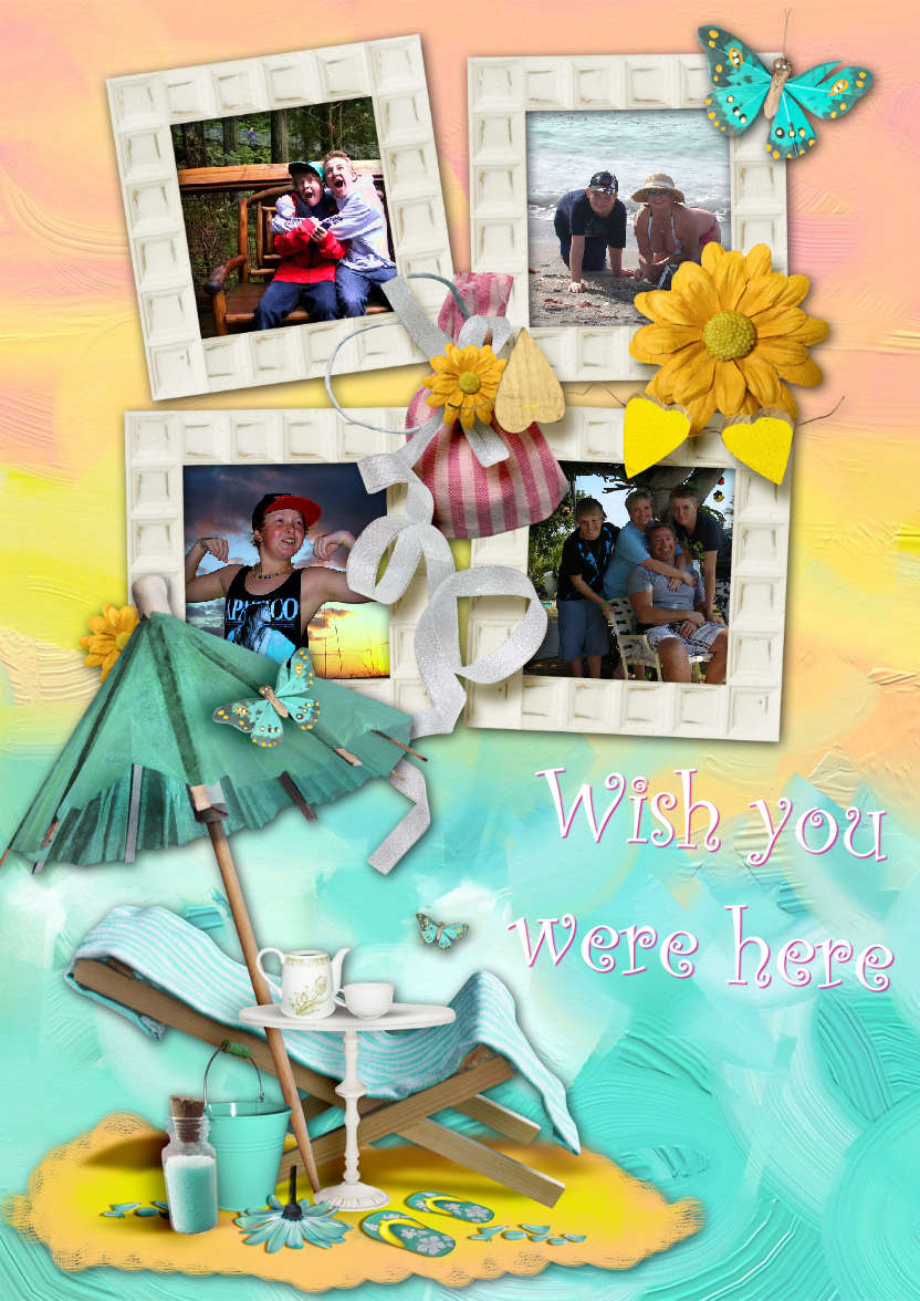 Wish You Were Here Aperture Card - card made with Crafty Bob's Card Creator