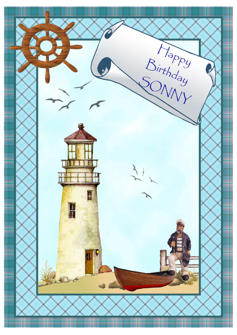 The Lighthouse - card made with Crafty Bob's Card Creator