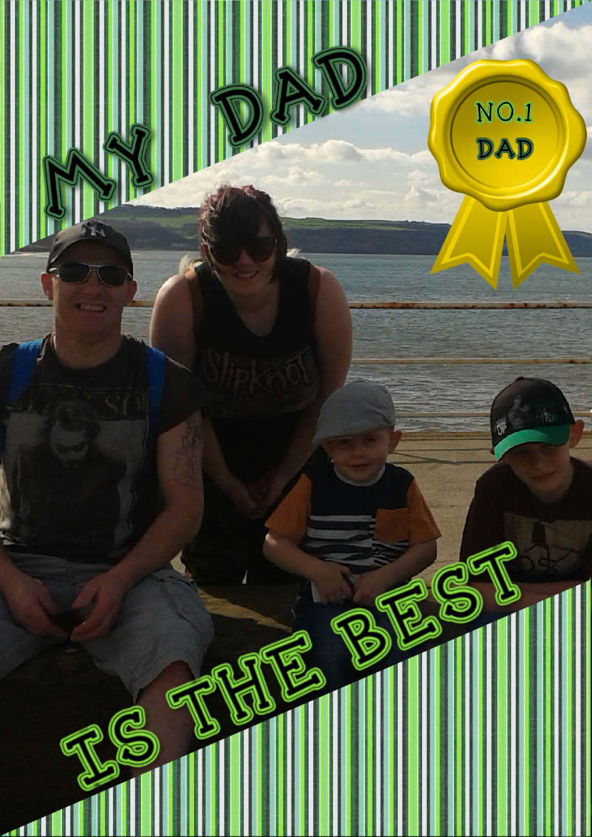 My Dad - card made with Crafty Bob's Card Creator