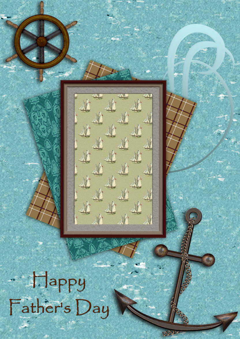 Sailing - card made with Crafty Bob's Card Creator