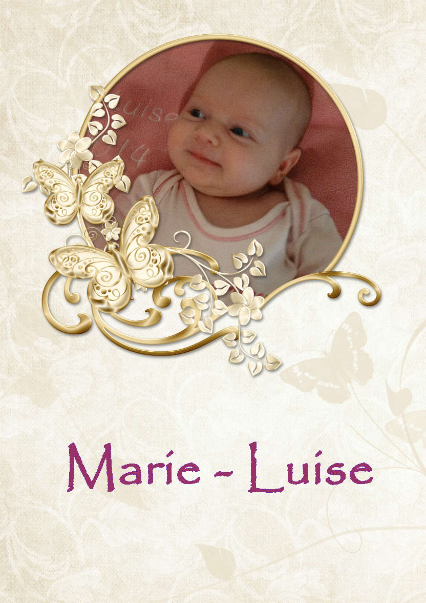 Gold Butterfly Aperture Photo Card - card made with Crafty Bob's Card Creator