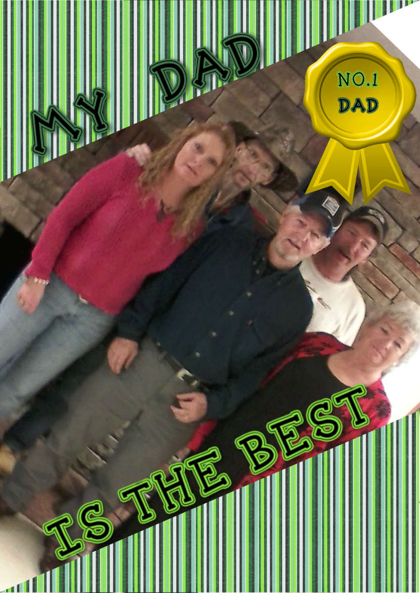 My Dad - card made with Crafty Bob's Card Creator
