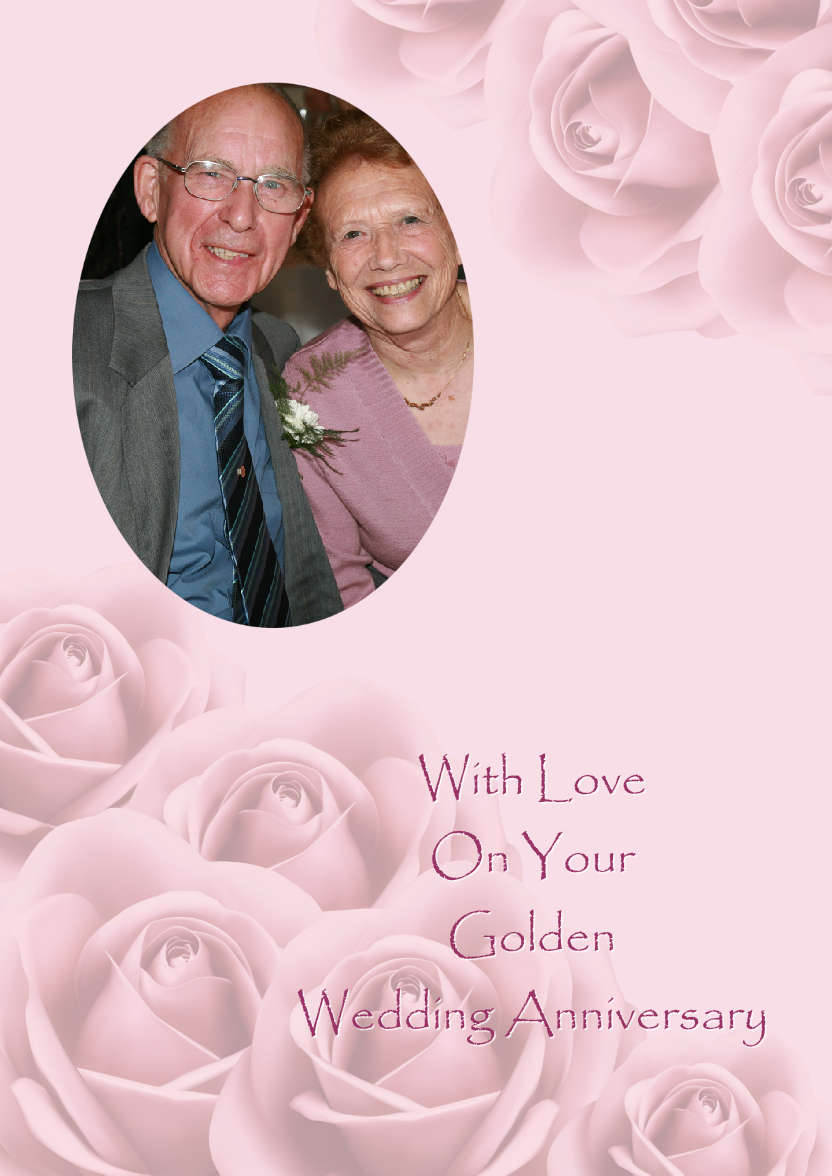 Pink Roses Background - card made with Crafty Bob's Card Creator