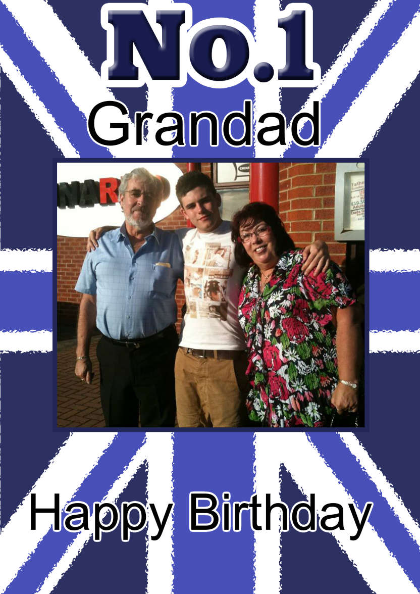 Union Jack No.1 Card - card made with Crafty Bob's Card Creator