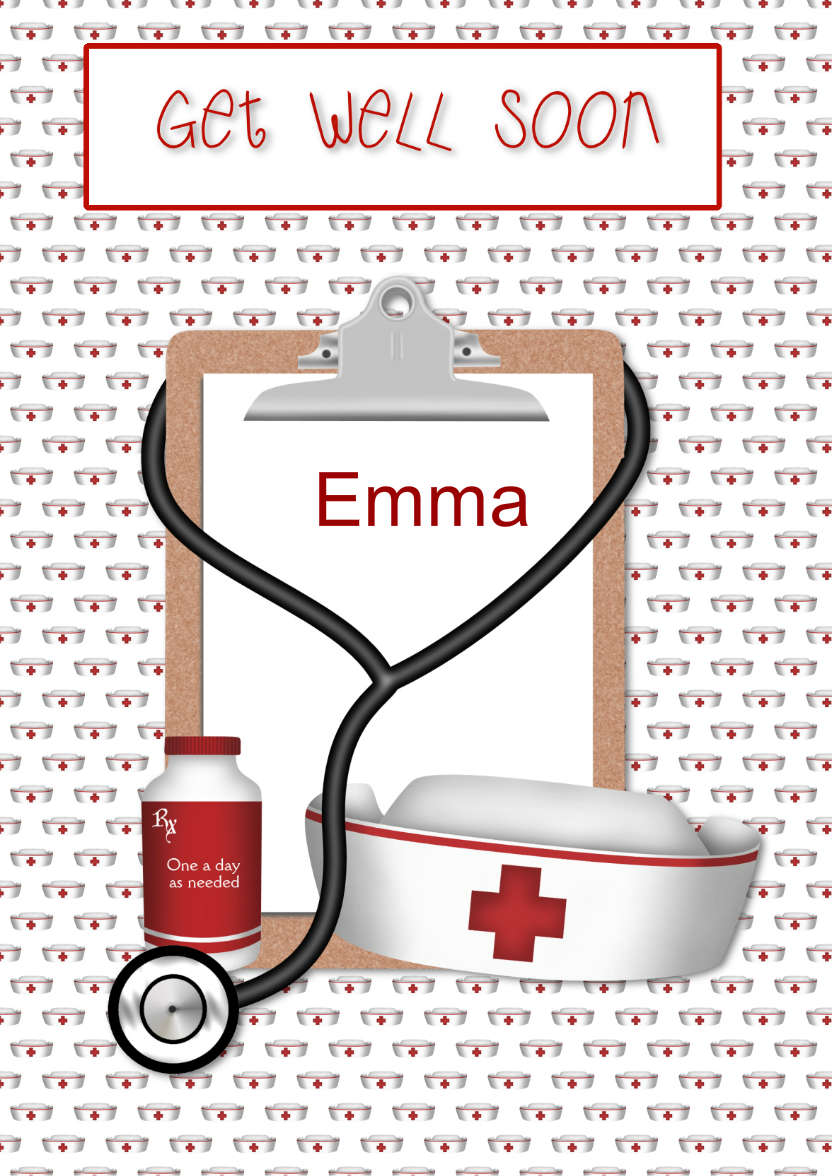 Get Well Soon - card made with Crafty Bob's Card Creator