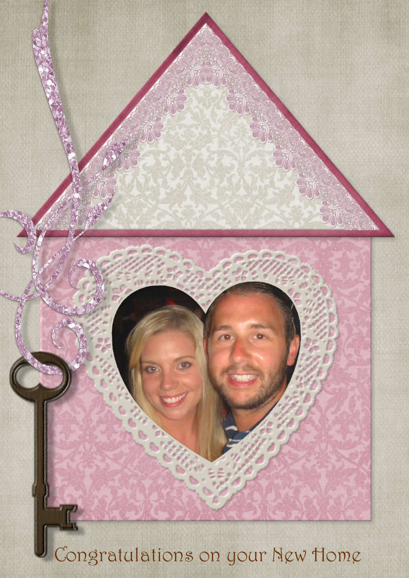 New Home - card made with Crafty Bob's Card Creator