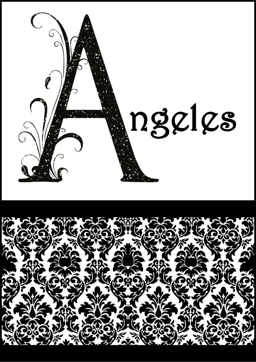 Damask Monogram Letter a Card - card made with Crafty Bob's Card Creator