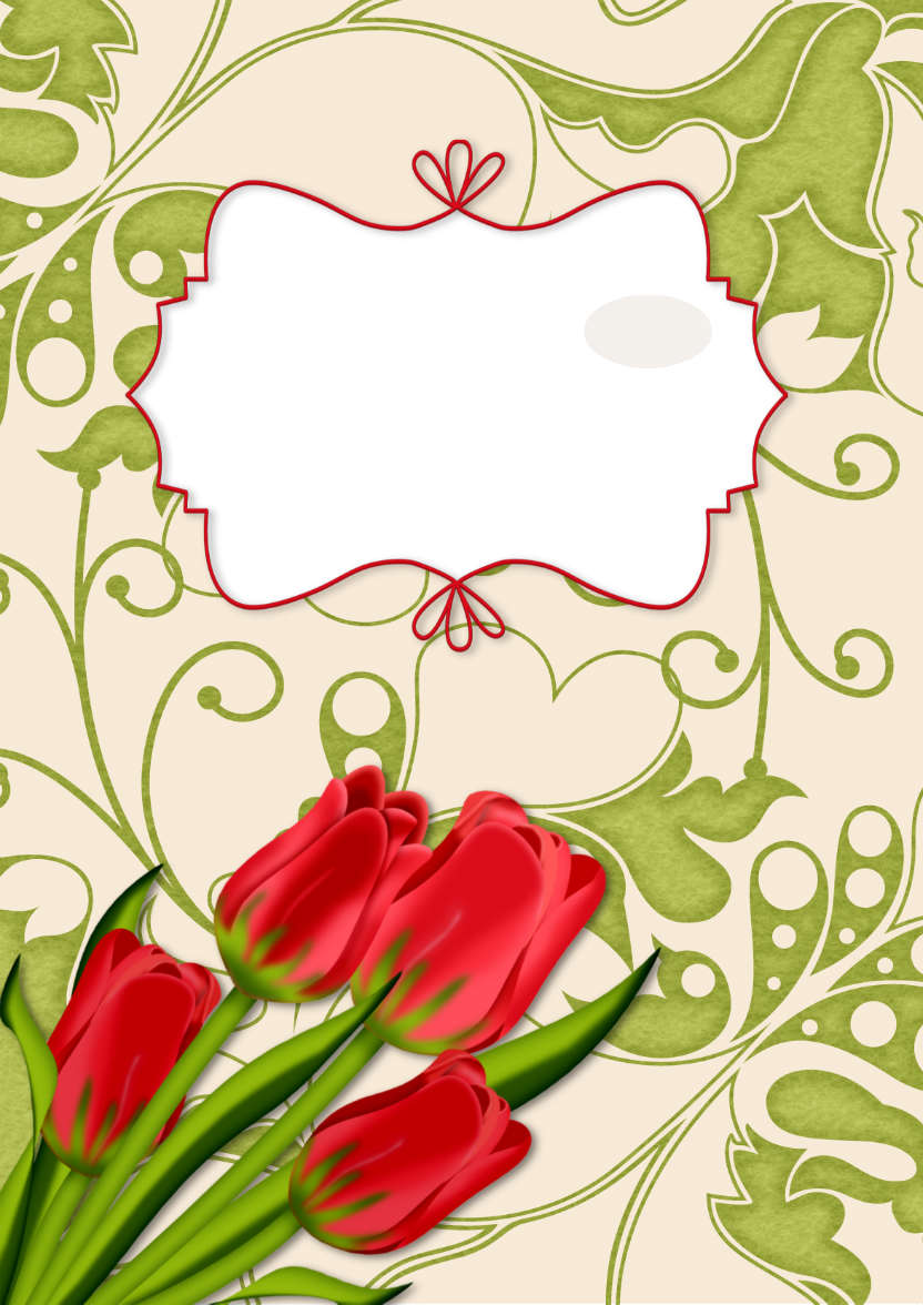 Say It with Flowers - card made with Crafty Bob's Card Creator