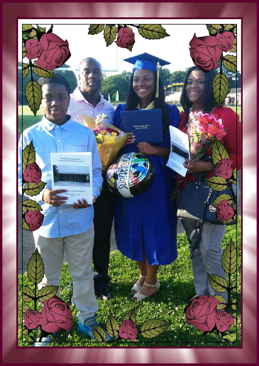 Rose Frame Photo Card - card made with Crafty Bob's Card Creator