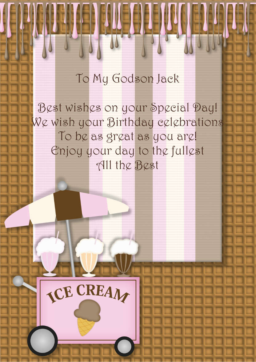 Ice Cream Birthday Insert - card made with Crafty Bob's Card Creator