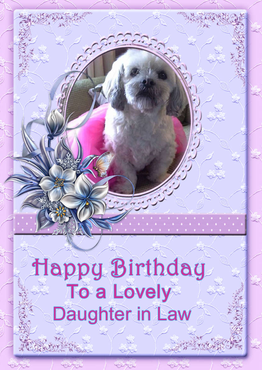 Lacy and Floral Design for Many Occasions - card made with Crafty Bob's Card Creator