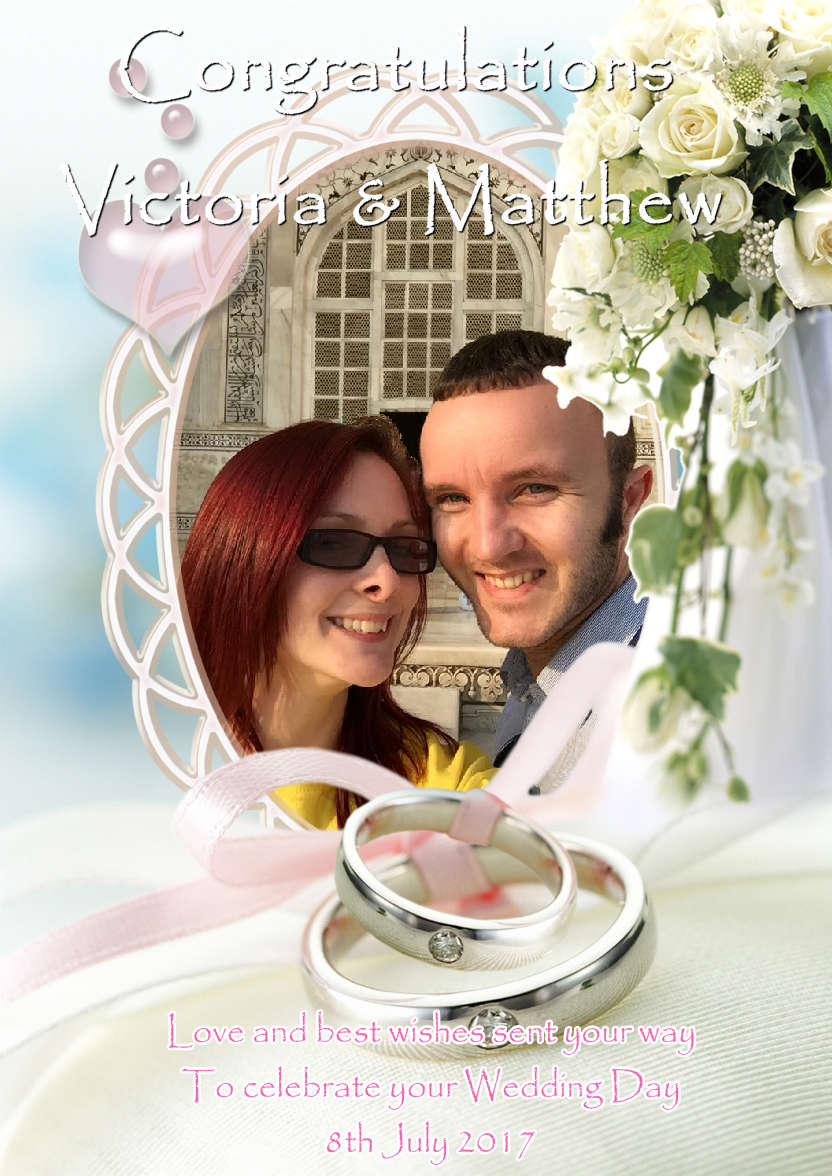 Wedding Day/anniversary Aperture Card - card made with Crafty Bob's Card Creator