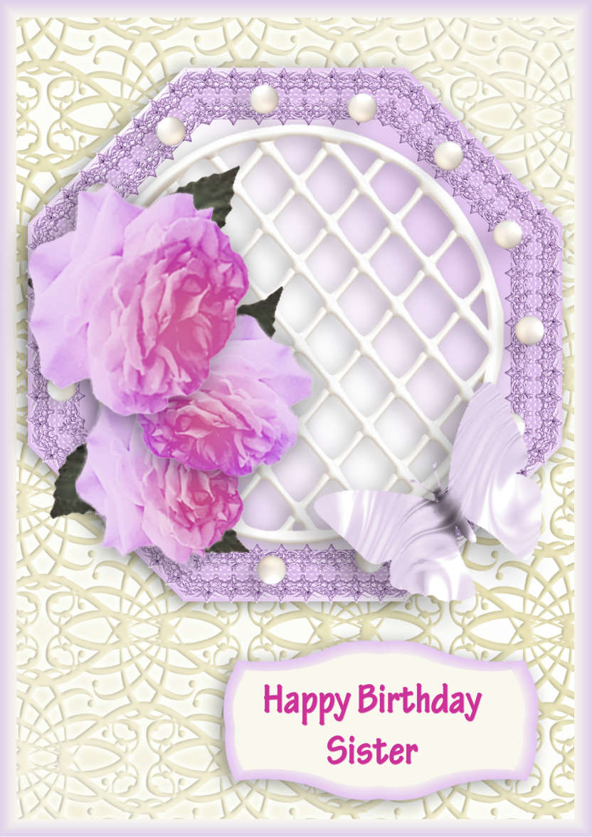 Rose Trellis - card made with Crafty Bob's Card Creator