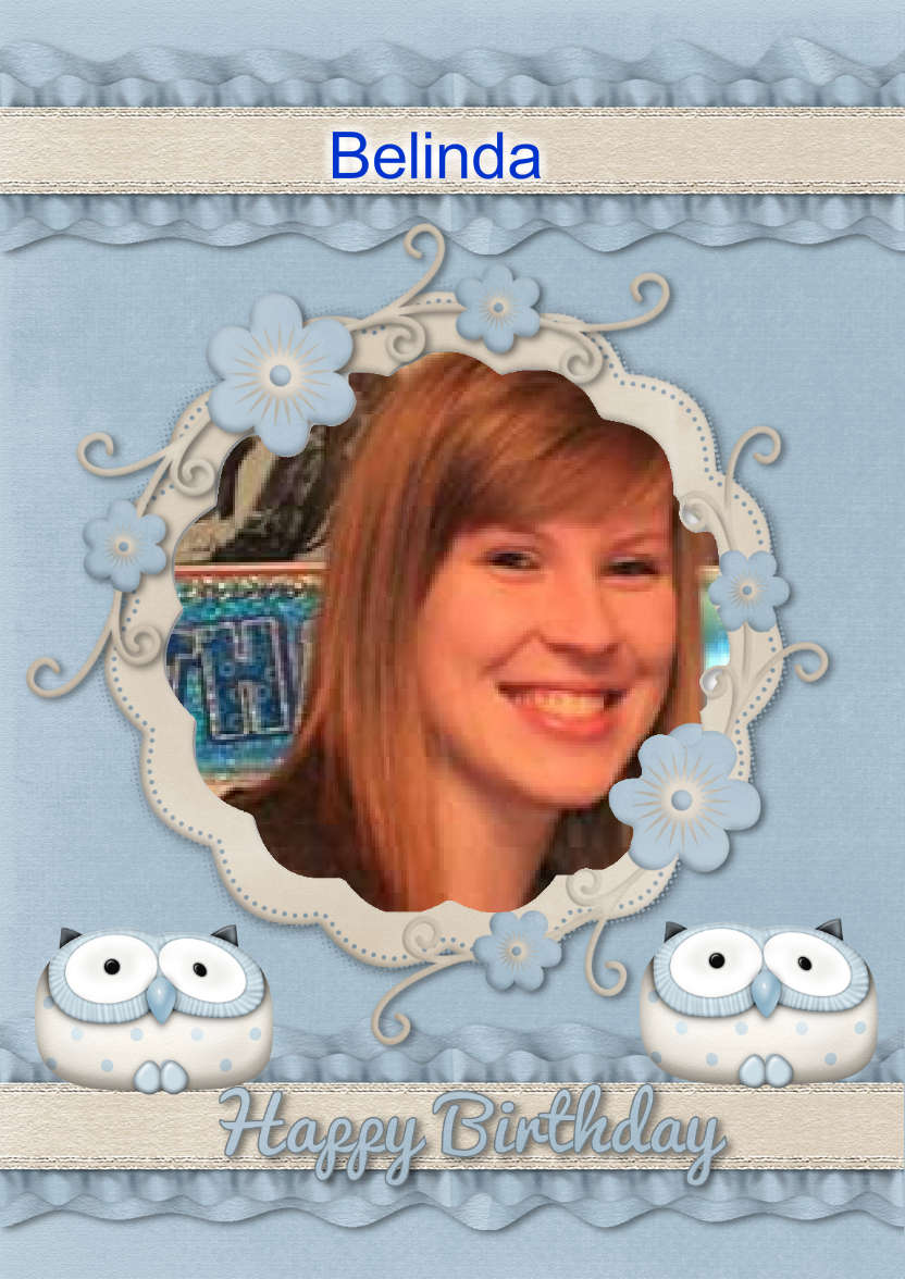 Cool Blue Birthday - card made with Crafty Bob's Card Creator