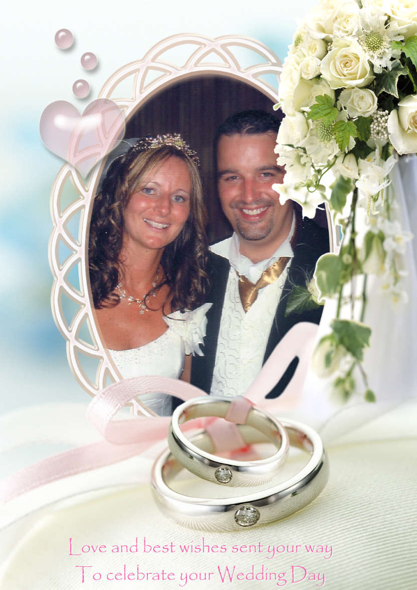 Wedding Day/anniversary Aperture Card - card made with Crafty Bob's Card Creator