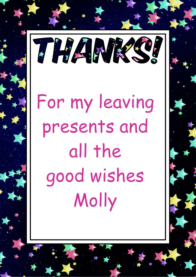 Thank You Stars Card Front - card made with Crafty Bob's Card Creator
