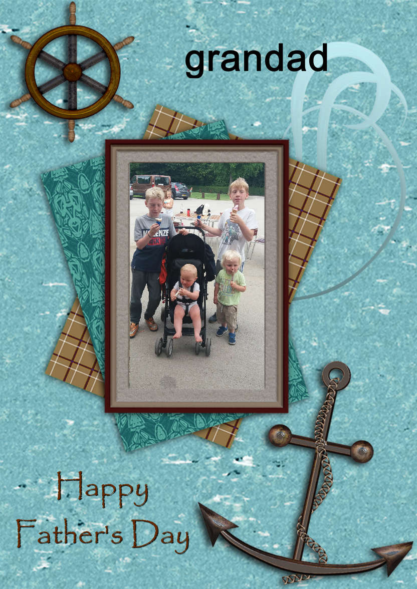 Sailing - card made with Crafty Bob's Card Creator