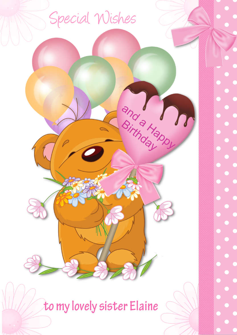 Special Wishes - card made with Crafty Bob's Card Creator