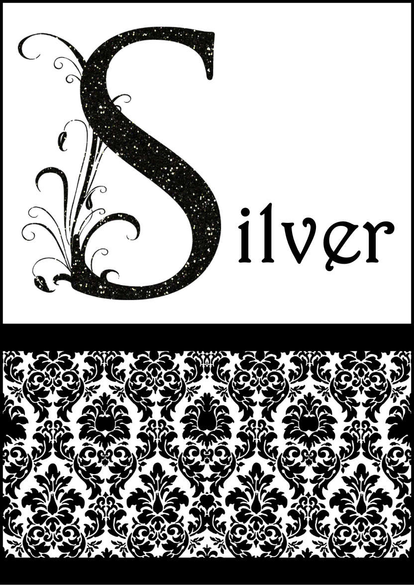Damask Monogram Letter S Card - card made with Crafty Bob's Card Creator