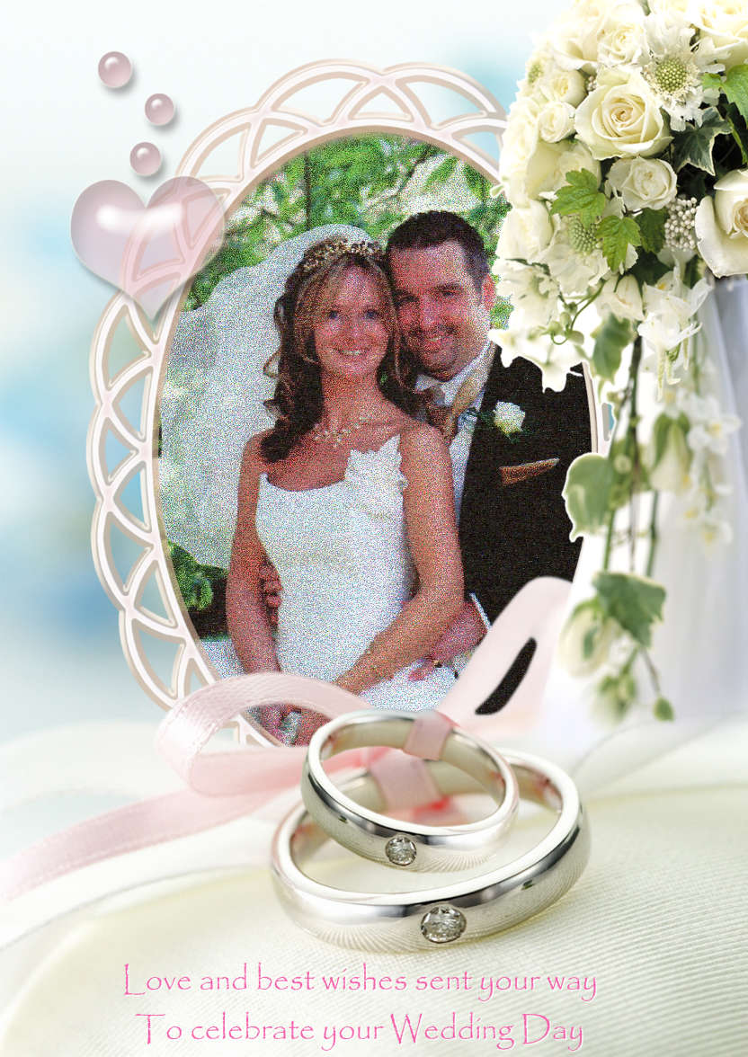 Wedding Day/anniversary Aperture Card - card made with Crafty Bob's Card Creator