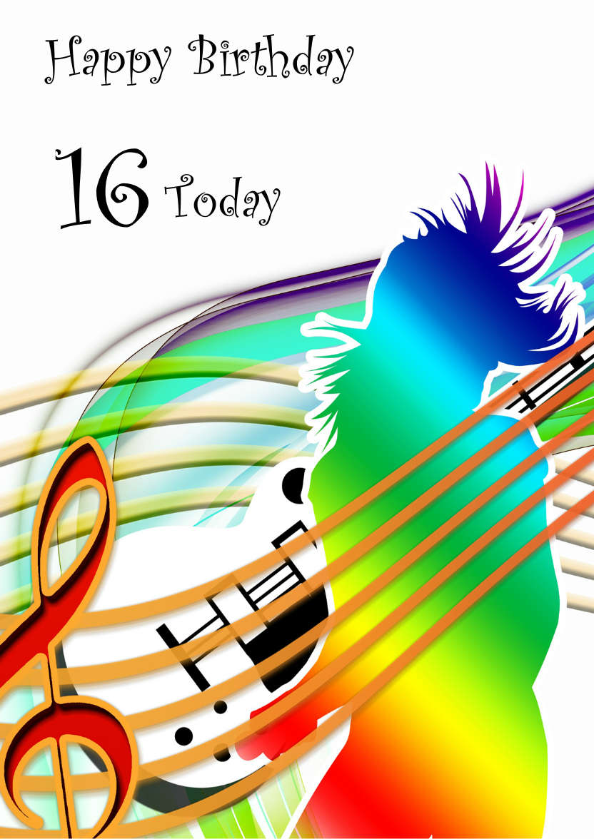 Feel the Music - card made with Crafty Bob's Card Creator