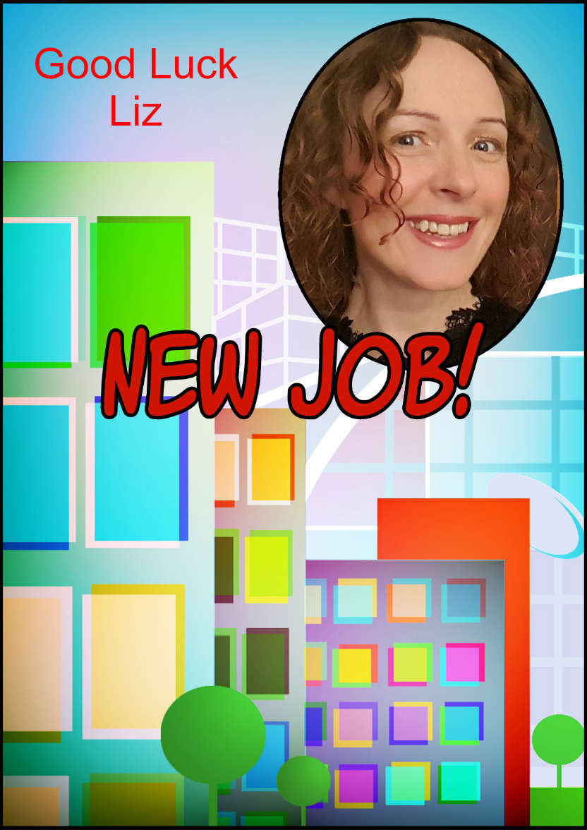 New Job Photo Card - card made with Crafty Bob's Card Creator