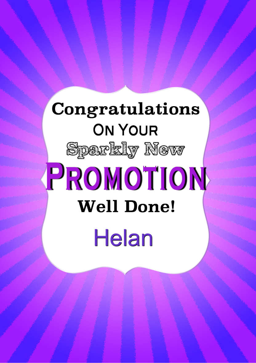 New Promotion Card - card made with Crafty Bob's Card Creator