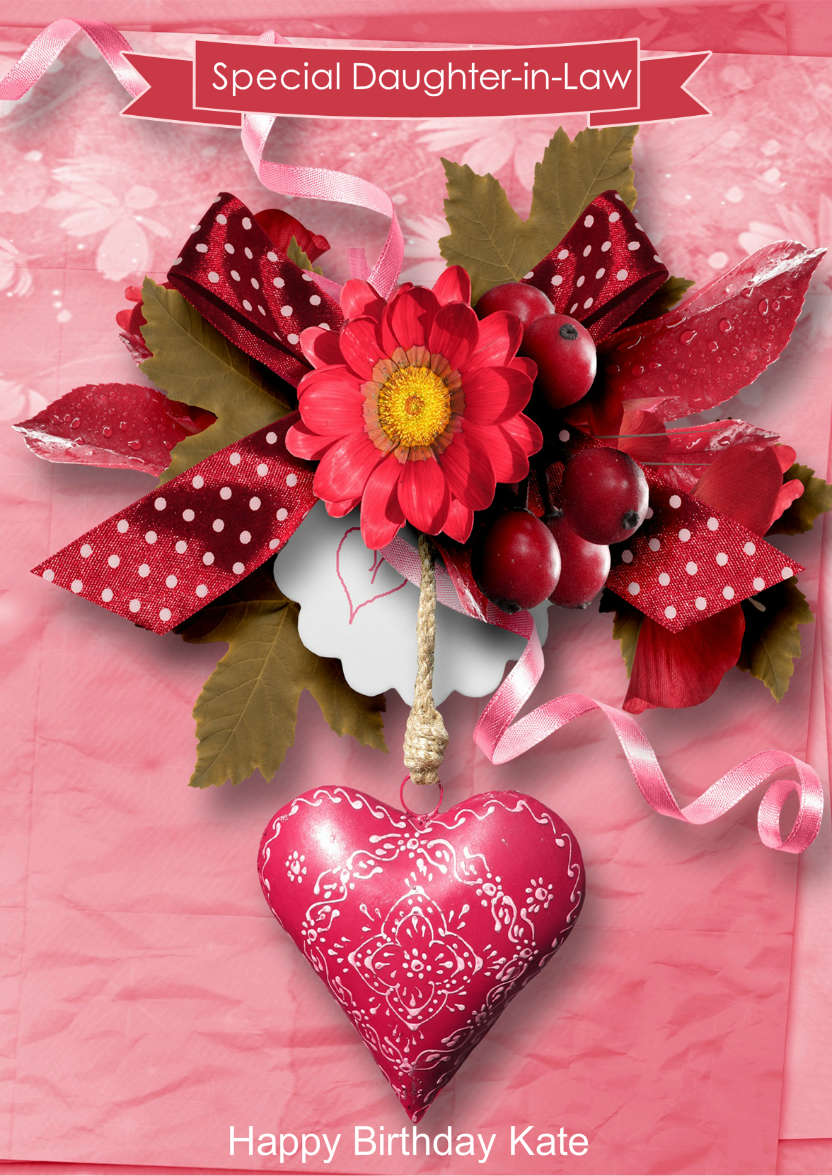 Floral Heart Cluster - card made with Crafty Bob's Card Creator