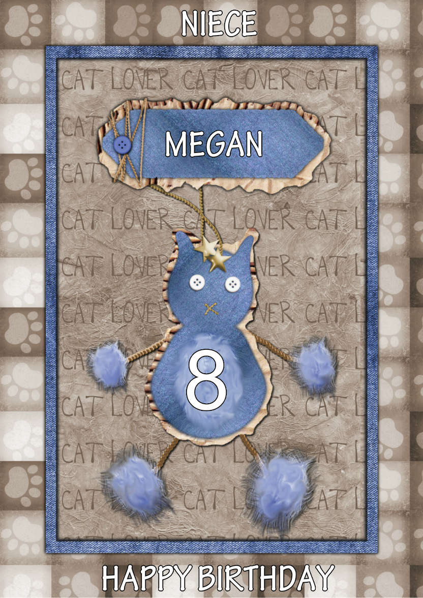 Cat Lover Card - card made with Crafty Bob's Card Creator