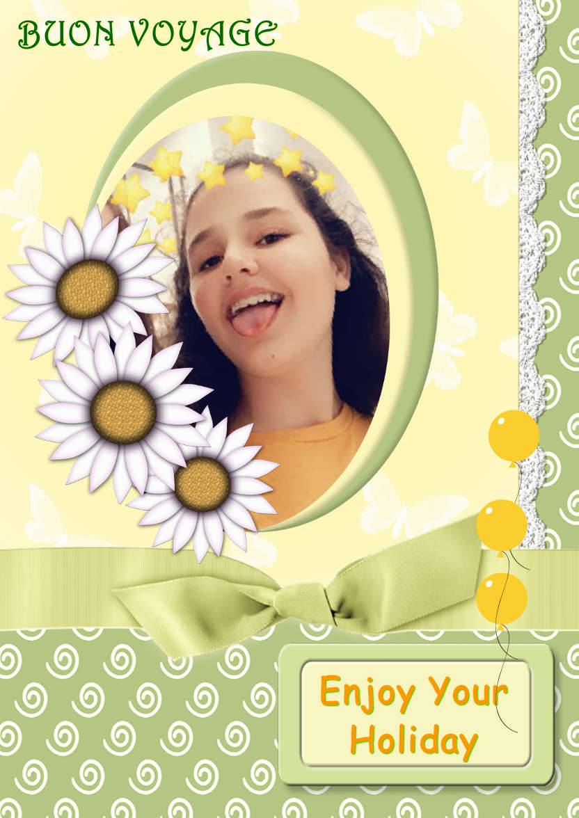Daisy Chain - card made with Crafty Bob's Card Creator