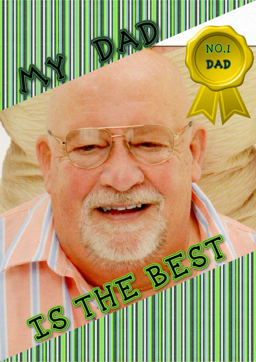 My Dad - card made with Crafty Bob's Card Creator