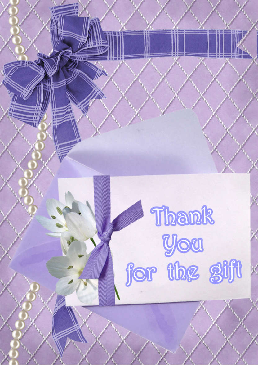 Lavendar Envelope Flower Card - card made with Crafty Bob's Card Creator
