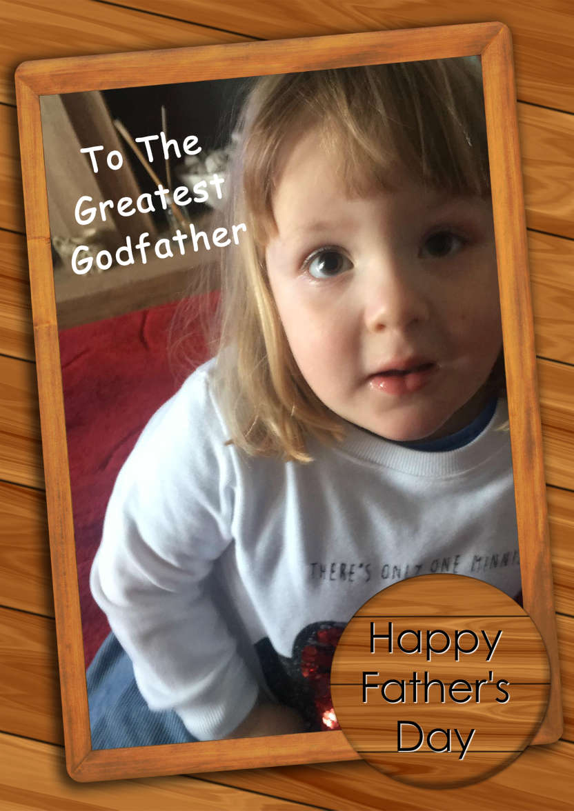 Wooden Frame Photo Card - card made with Crafty Bob's Card Creator
