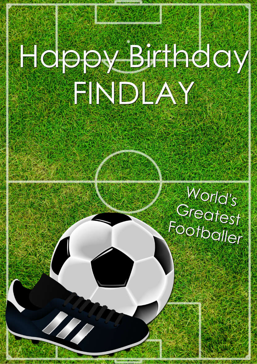 Football Pitch Card - card made with Crafty Bob's Card Creator
