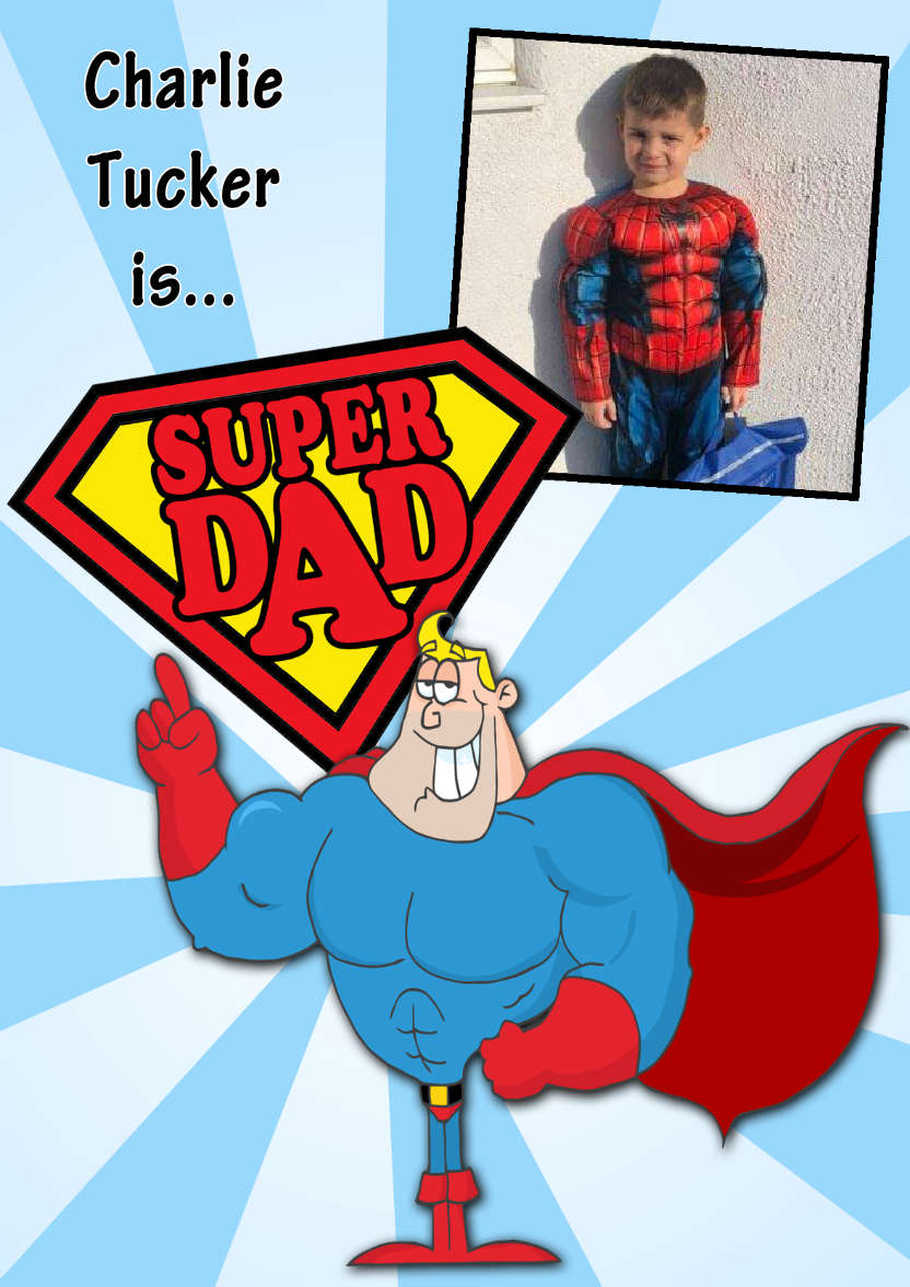 Super Dad Aperture Card - card made with Crafty Bob's Card Creator