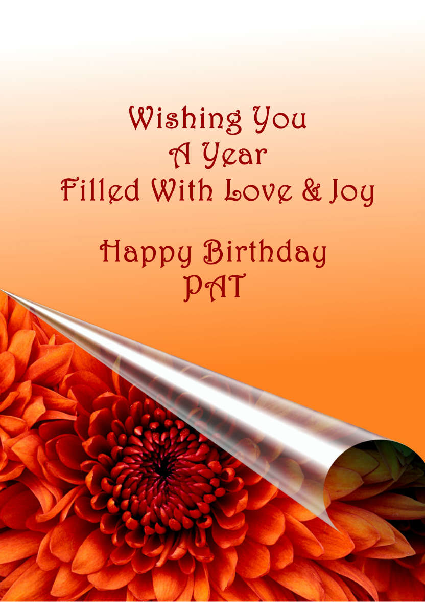Floral Rolled Page Card - card made with Crafty Bob's Card Creator