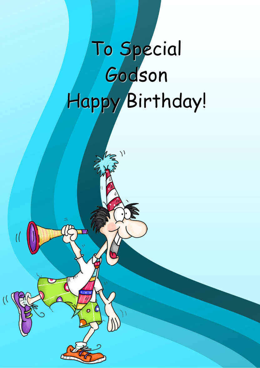 Crazy Birthday Male Card Front - card made with Crafty Bob's Card Creator