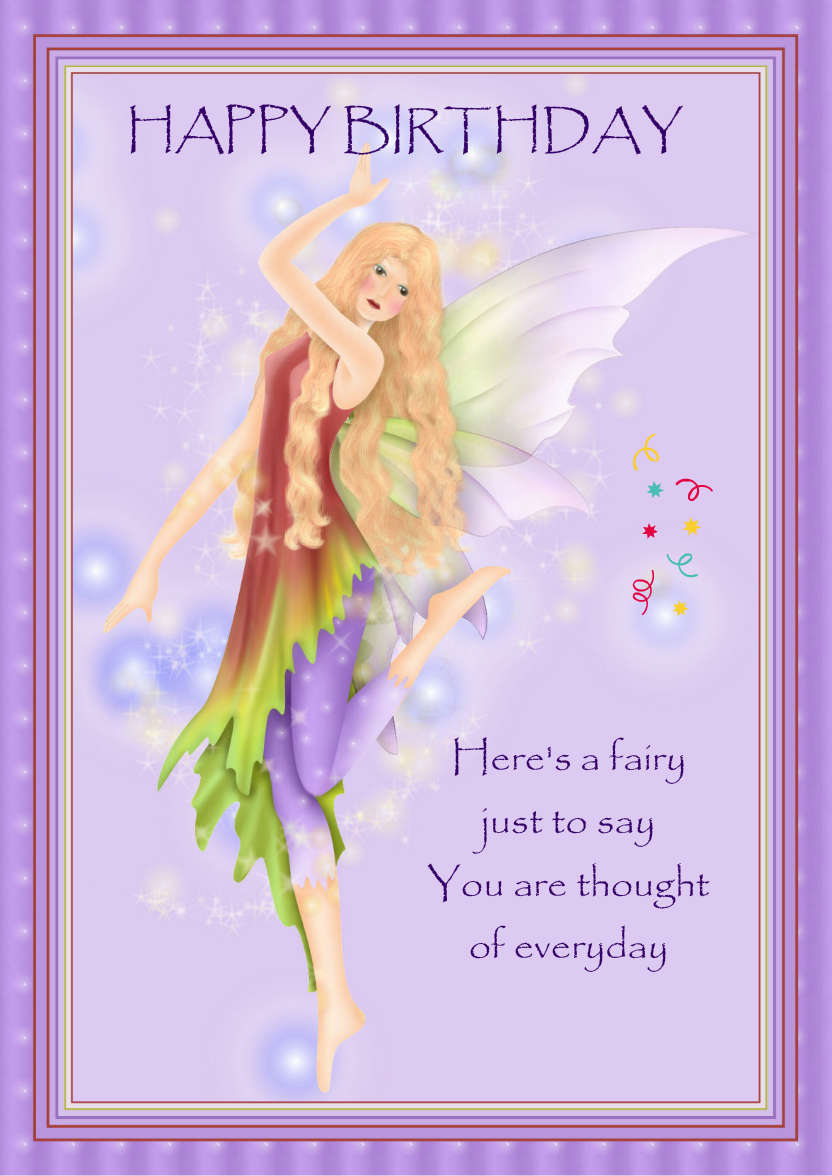 Fairy Dance - card made with Crafty Bob's Card Creator